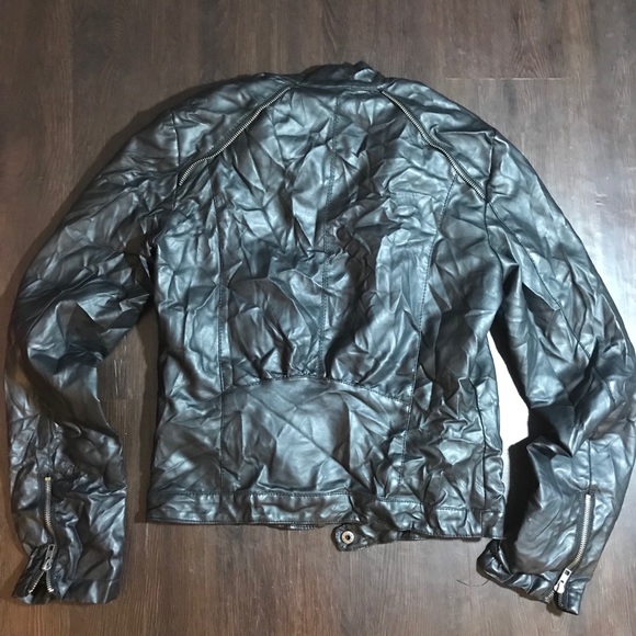 SOLD Faux Leather Jacket - Picture 4 of 7
